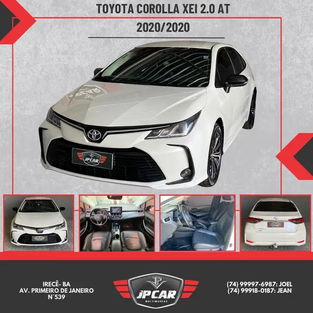 Carro Toyota Corolla 2020 2.0 XEi Multi-Drive S (Flex)