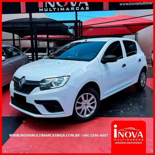Carro Renault Sandero 2021 Life 1.0 12V SCe (Flex)