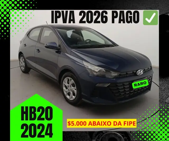 Carro Hyundai HB20 2024 Sense 1.0 (Mec.)