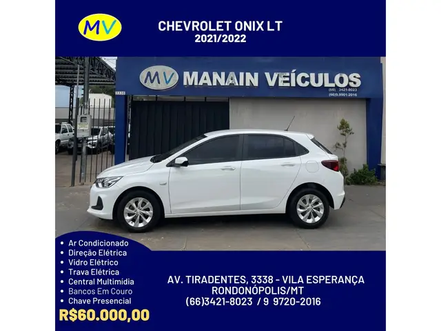 Carro Chevrolet Onix 2022 LT 1.0 (Flex)
