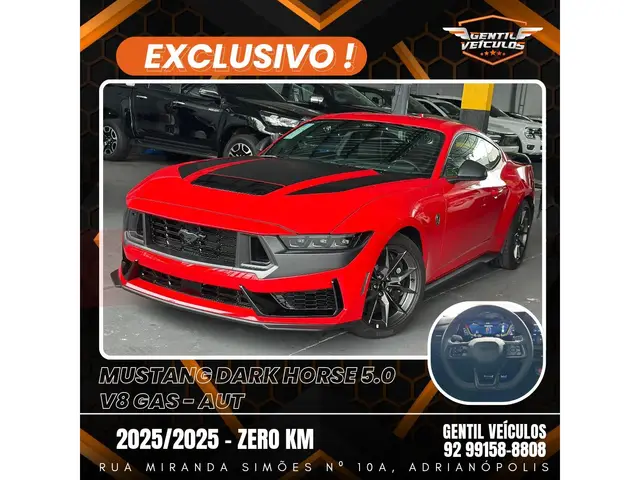 Carro Ford Mustang 2025 Dark Horse 5.0 AT