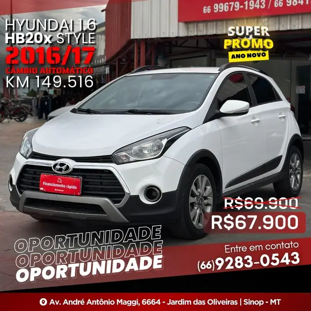 Carro Hyundai HB20X 2017 Style 1.6 Flex 16V Aut.