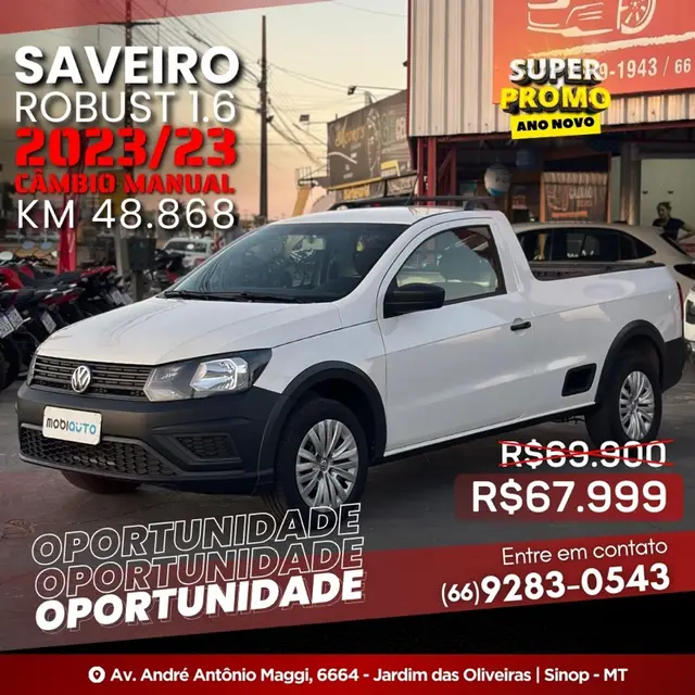 Carro Volkswagen Saveiro 2023 Robust 1.6 MSI CS (Flex)