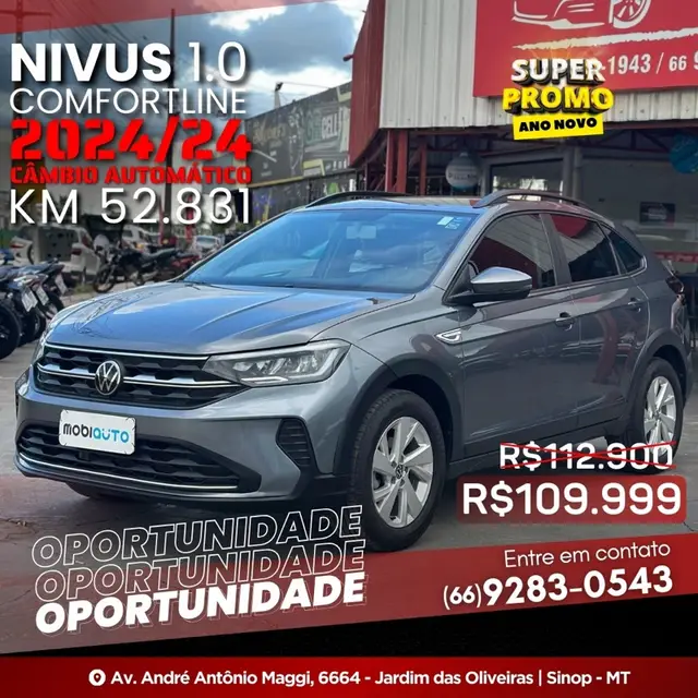 Carro Volkswagen Nivus 2024 Comfortline 200 TSI