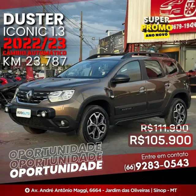 Carro Renault Duster 2023 Iconic 1.3 Turbo (Flex) (Aut.)