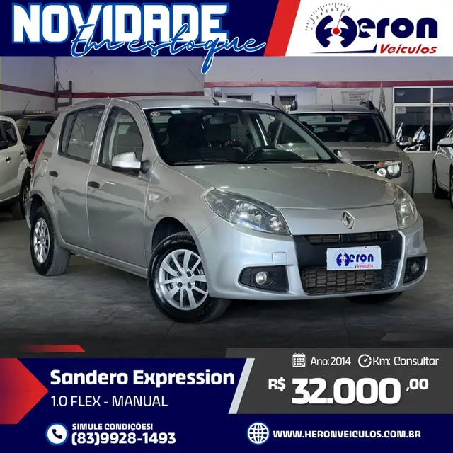 Carro Renault Sandero 2014 Expression 1.0 16V (flex)