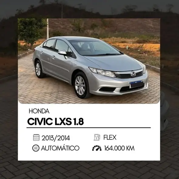 Carro Honda Civic 2014 New  LXS 1.8 16V i-VTEC (Aut) (Flex)