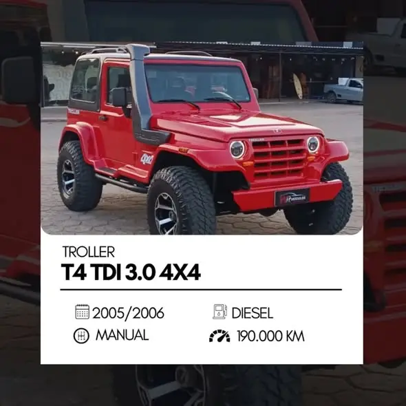 Carro Troller T4 2006 4x4 3.0 (teto rígido)