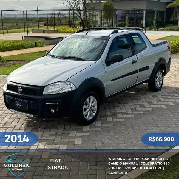 Carro Fiat Strada 2014 Adv.1.8 16V Dualogic Flex CD