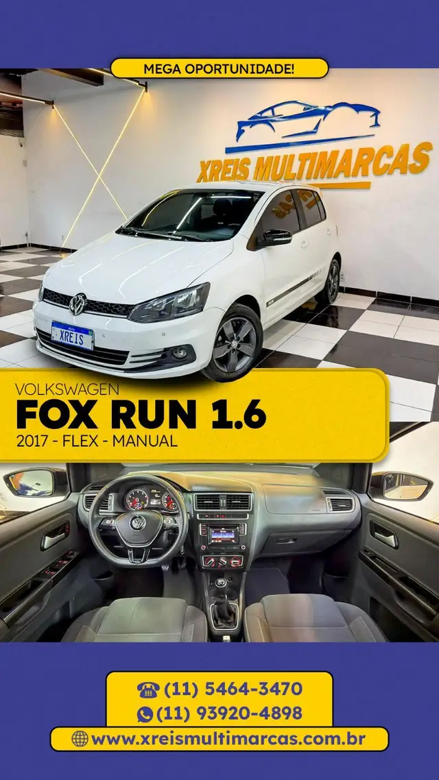 Carro Volkswagen Fox 2017 1.6 MSI Run (Flex)
