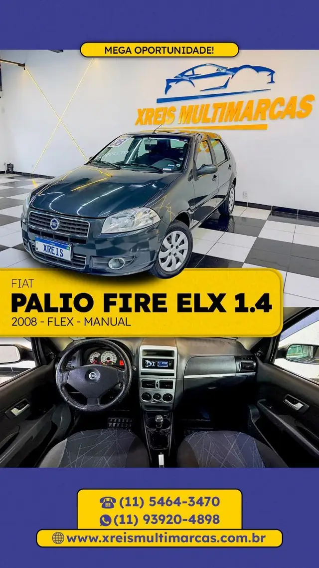 Carro Fiat Palio 2008 ELX 1.4 (Flex)