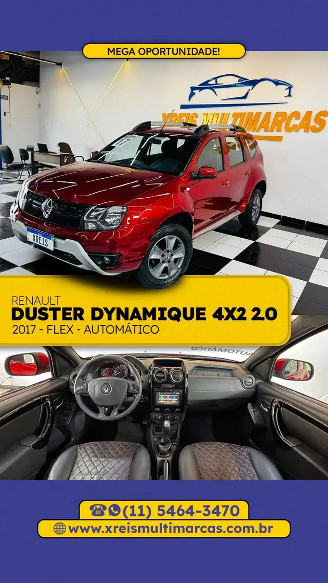 Carro Renault Duster 2017 2.0 16V Dynamique (Aut) (Flex)