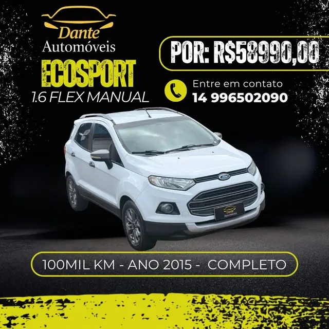 Carro Ford EcoSport 2015 Ecosport Freestyle 1.6 16V (Flex)