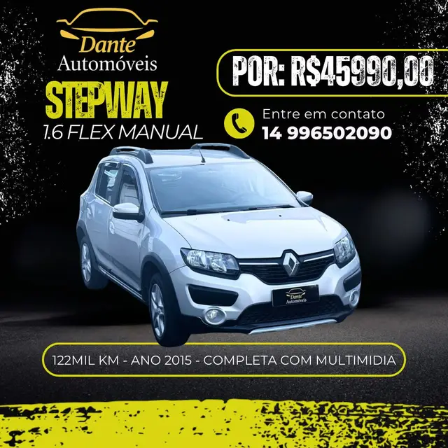 Carro Renault Sandero Stepway 2015 1.6 8V (Flex)