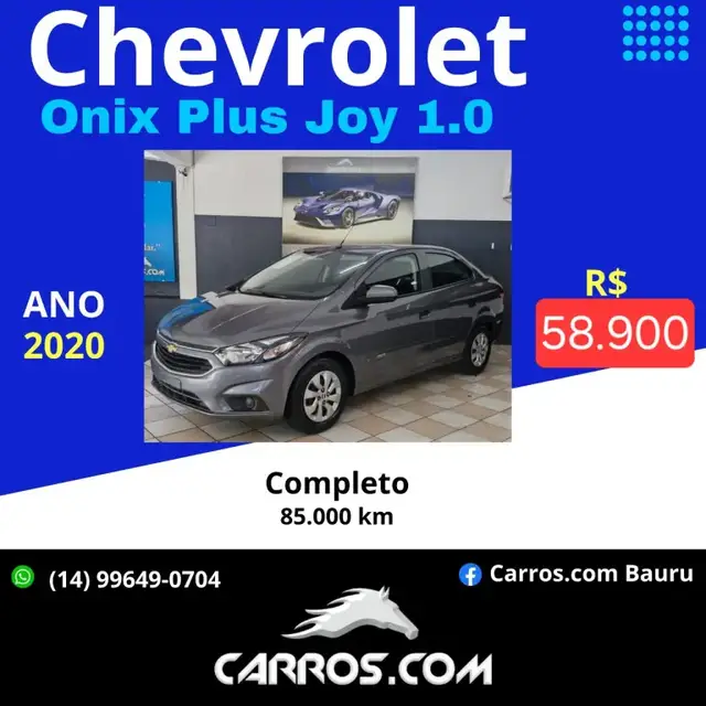 Carro Chevrolet Onix 2020 1.0 Turbo (Flex) (Aut)