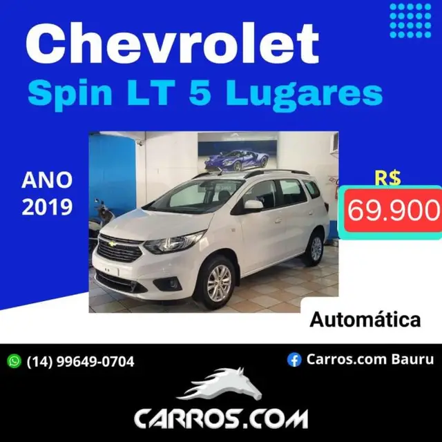 Carro Chevrolet Spin 2019 1.8 Econoflex LTZ 7S