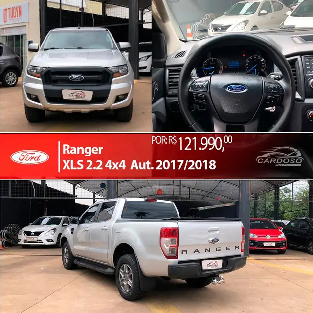 Carro Ford Ranger Cabine Dupla 2018 Ranger 2.2 TD XLS CD 4x4 (Aut)