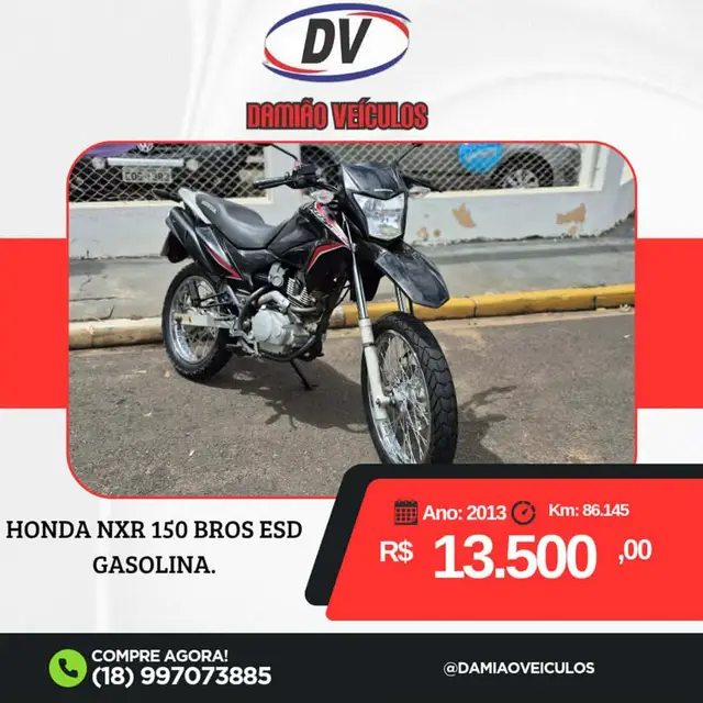 Moto Honda NXR 150 2013 Bros ESD