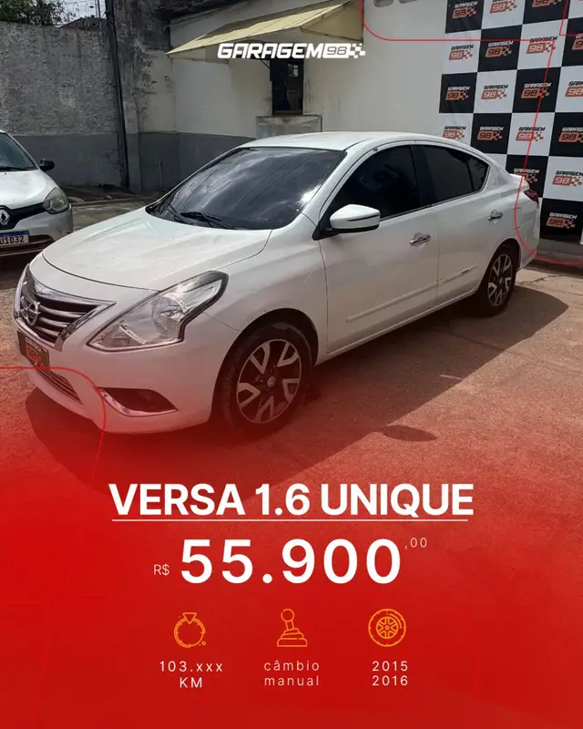 Carro Nissan Versa 2016 1.6 16V Unique (Flex)