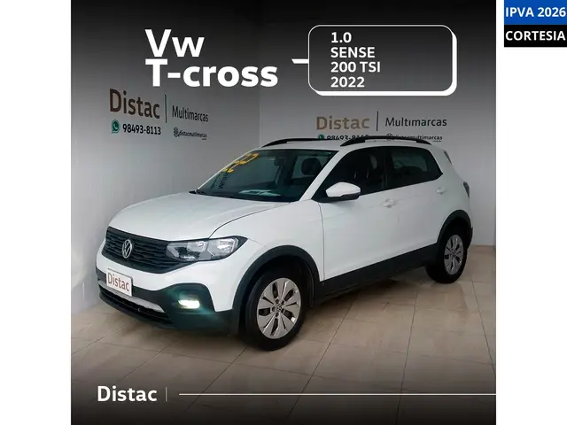 Carro Volkswagen T-Cross 2022 1.0 200 TSI Sense (Aut) (Flex)