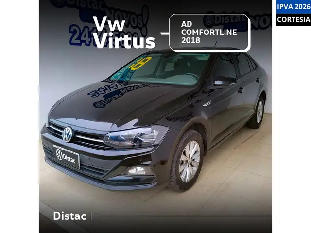 Carro Volkswagen Virtus 2018 1.0 200 TSI Comfortline (Flex) (Aut)