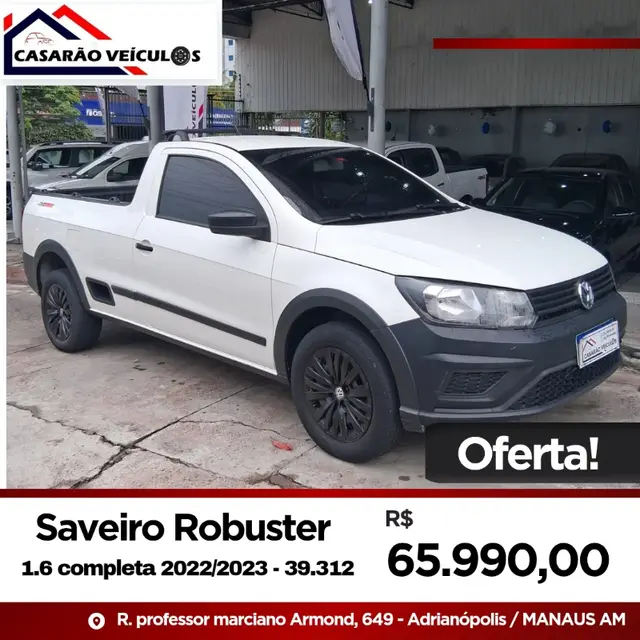Carro Volkswagen Saveiro 2023 Robust 1.6 CS MPI
