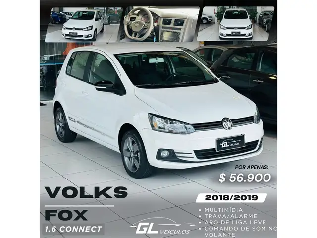 Carro Volkswagen Fox 2019 1.6 MSI Connect (Flex)