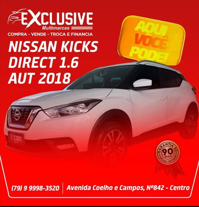 Carro Nissan Kicks 2018 1.6 S CVT (Flex)