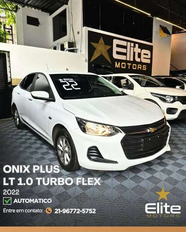 Carro Chevrolet Onix Plus 2022 1.0 LT Turbo (Flex) (Aut)
