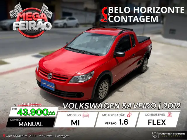 Carro Volkswagen Saveiro 2012 1.6  (Flex) (cab. estendida)