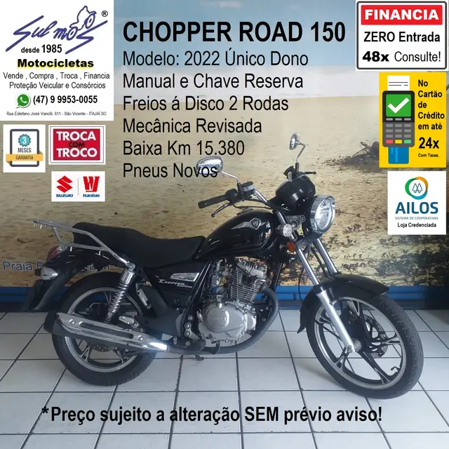 Moto Haojue Chopper Road 150 2022 149 cc
