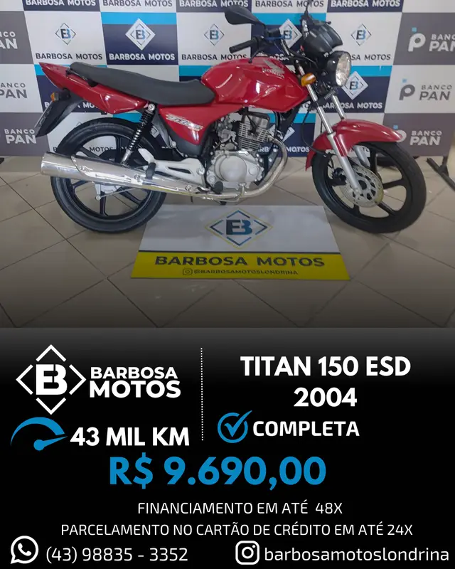 Moto Honda CG 150 2004 Titan ESD