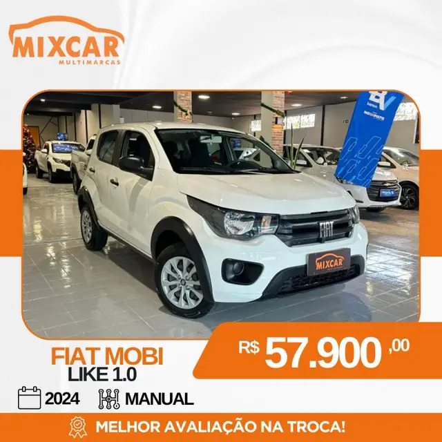 Carro Fiat Mobi 2024 Like 1.0
