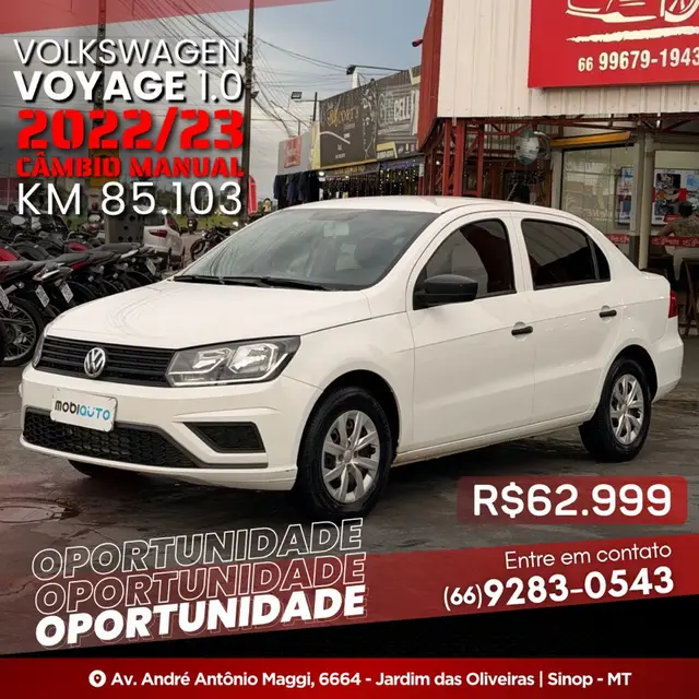 Carro Volkswagen Voyage 2023 1.0 MPI (Flex)