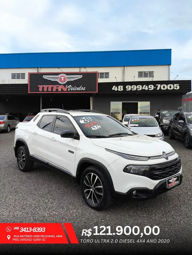 Carro Fiat Toro 2020 Ultra 2.0 16V 4x4 Diesel Aut.
