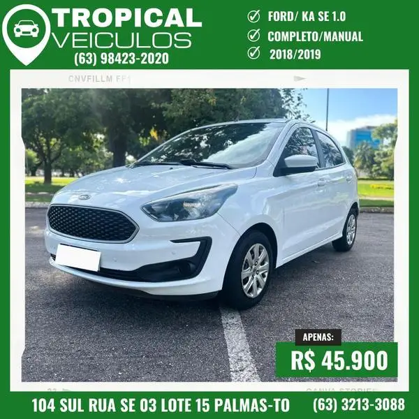 Carro Ford Ka 2019 1.0 S (Flex)