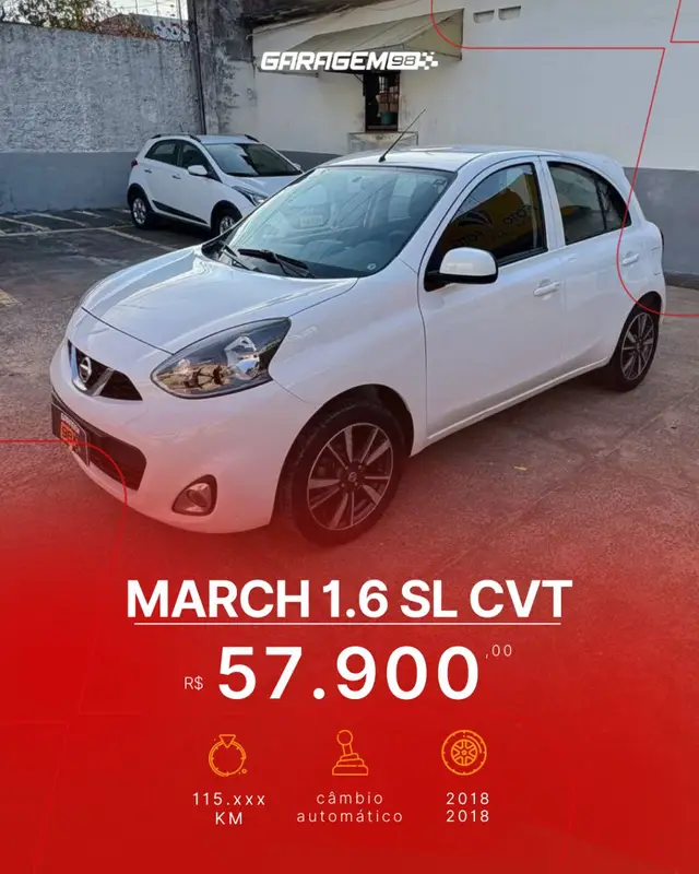 Carro Nissan March 2018 1.6 16V S (Flex)