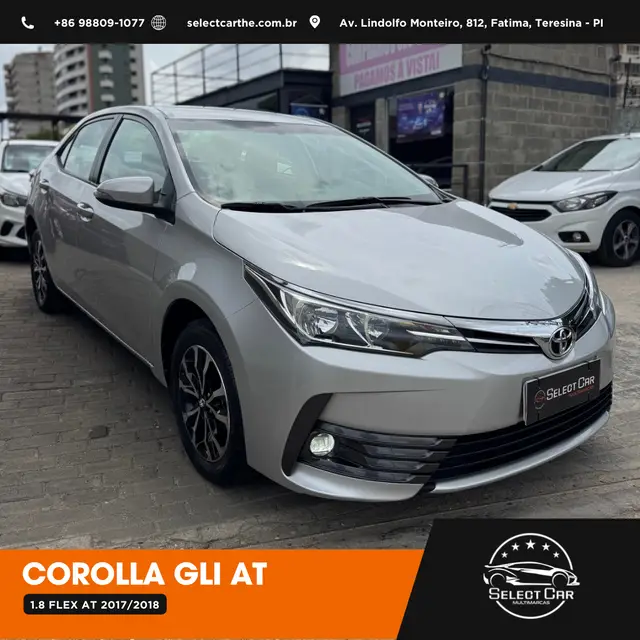 Carro Toyota Corolla 2018 1.8 Dual VVT GLi Multi-Drive (Flex)