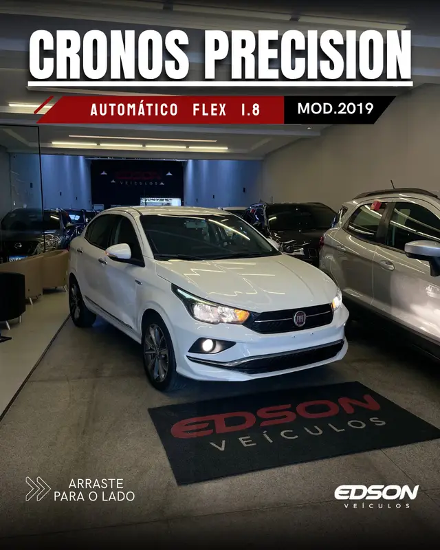 Carro Fiat Cronos 2019 1.8 Precision E.Torq AT6 (Flex)