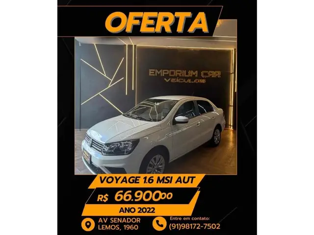 Carro Volkswagen Voyage 2022 1.6 MSI (Aut) (Flex)