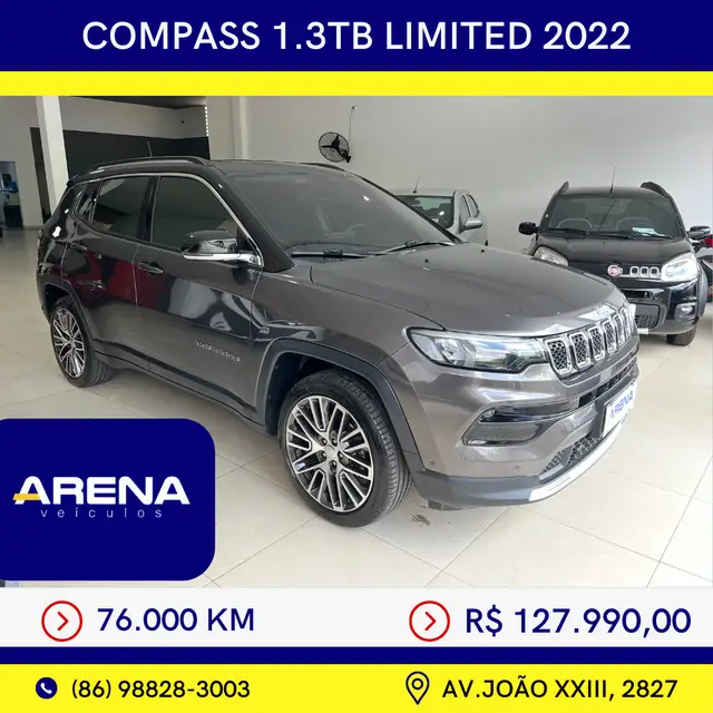 Carro Jeep Compass 2022 Limited 1.3 T270 (Aut) (Flex)