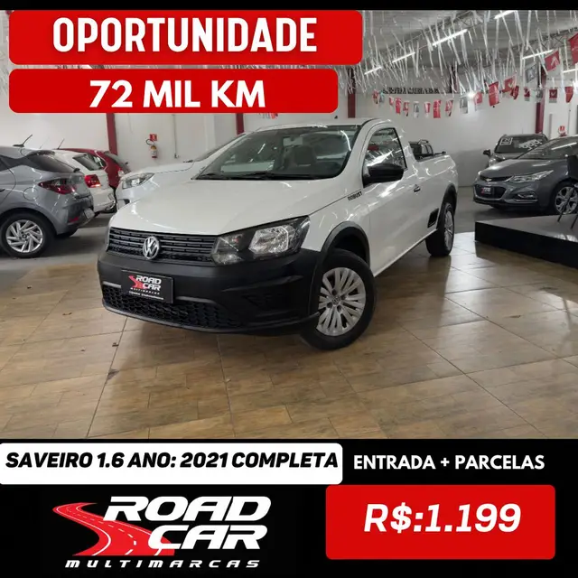 Carro Volkswagen Saveiro 2021 Robust 1.6 MSI CS (Flex)