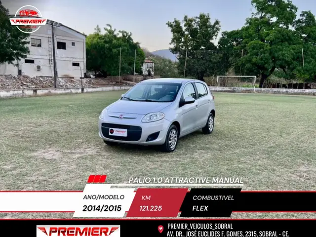 Carro Fiat Palio 2015 Attractive 1.0 Evo (Flex)