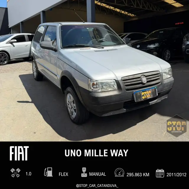 Carro Fiat Uno Mille 2012 Fire Economy Way 1.0 (Flex) 2p
