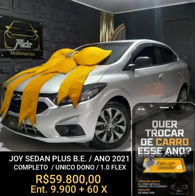 Carro Chevrolet Joy 2021 1.0 8V Black Edition (Flex)