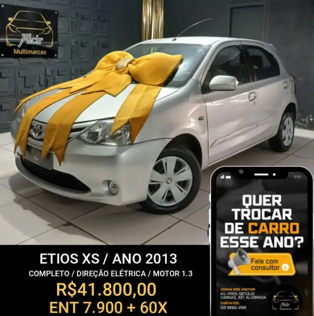 Carro Toyota Etios 2013 XS 1.3 (Flex)