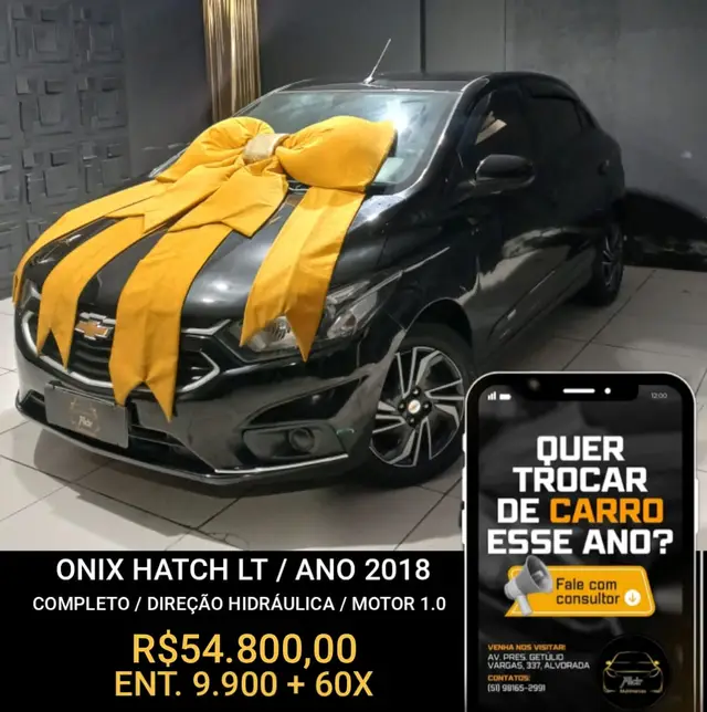 Carro Chevrolet Onix 2018 1.4 LT SPE/4