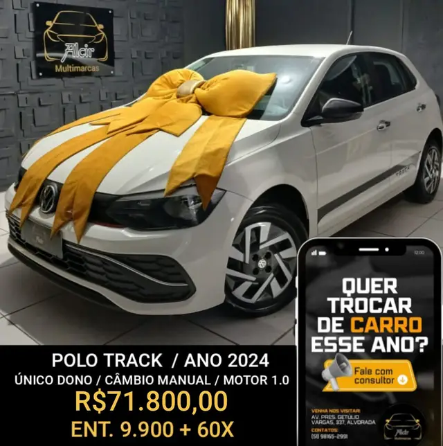 Carro Volkswagen Polo 2024 Track 1.0 Flex 12V 5p