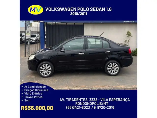 Carro Volkswagen Polo Sedan 2011 1.6 8V (Flex)