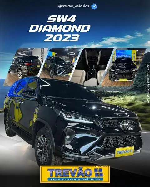 Carro Toyota SW4 2023 Diamond  2.8 turbodiesel 7L 4x4 (Aut)